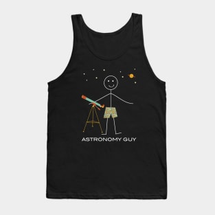 Funny Mens Astronomy Design Tank Top